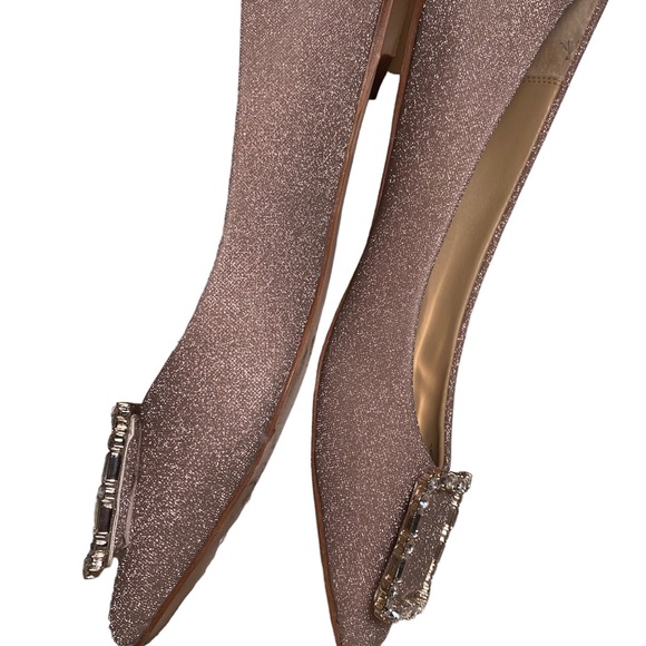 💎BADGLEY MISCHKA Dyanna Pave Flats Sz 6 USE $10 off wQR Code🤗 - Picture 4 of 10